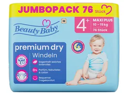 Beauty Baby Premium Dry Windeln Groesse 4 Maxi JUMBO 9 14 kg