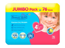 Beauty Baby Premium Dry Windeln Groesse 4 Maxi JUMBO 9 14 kg
