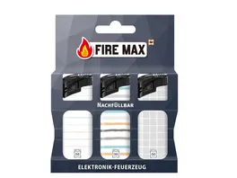 FIRE MAX Elektronikfeuerzeuge 3er Pack