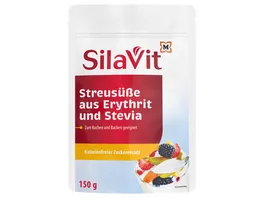 SilaVit Streusuesse aus Erythrit und Stevia