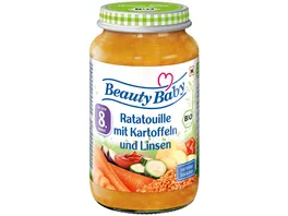 Beauty Baby Babyglaeschen Bio Menue Ratatouille mit Kartoffeln und Linsen