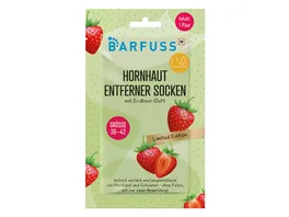 BARFUSS Hornhautentfernersocken Erdbeere