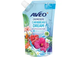 AVEO Cremeseife Fluessig Nachfuellbeutel Caribbean Dream