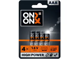 ON ON Batterien Micro AAA LR03 1 5V