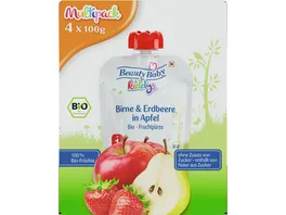 Beauty Baby Bio Quetschie Birne Erdbeere Apfel Multipack