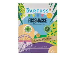 BARFUSS Fussmaske mit Massageperlen Pfirsich Limonade