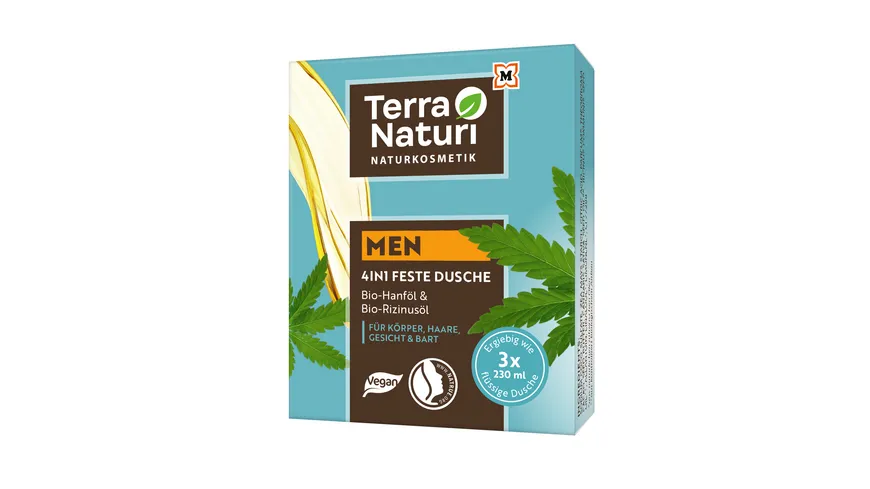 Terra Naturi Men 4in1 Dusche mit Bio-Hanföl &amp; Rizinusöl online ...