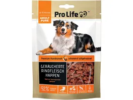 ProLife Hundesnack Geraeucherte Rindfleischhappen