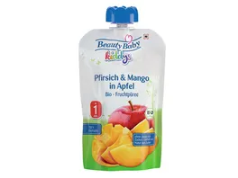 Beauty Baby Kiddys Bio Quetschie Pfirsich Mango in Apfel