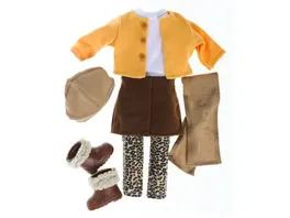 Modern Girl Outfit Leo mit Rock 45 cm