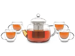 TRENDSHOP Tee Set aus Glas