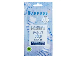 BARFUSS Fussmaske Baby it s cold outside