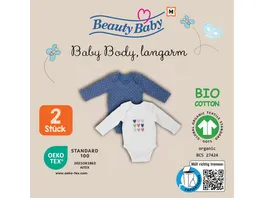 Beauty Baby Body langarm 2er Pack