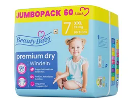 Beauty Baby Premium Dry Windeln Groesse 7 XXL 15 kg