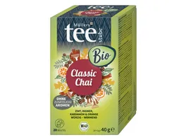 Muellers Teestube Bio Classic Chai Gewuerztee Aufguss