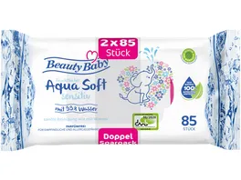 Beauty Baby Feuchttuecher Aqua Soft sensitiv mit 99 Wasser