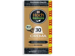 Hochgenuss Bio Kaffee Crema