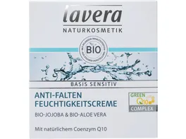 lavera basis sensitiv Anti Falten Feuchtigkeitscreme Q10