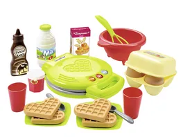 Ecoiffier Kinder Backset mit Waffeleisen 22 Teile