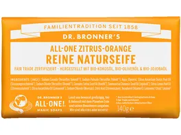 DR BRONNER S reine Naturseife Zitrus Orange