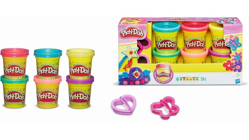 Hasbro - Play-Doh - Glitzerknete