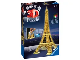 Ravensburger Puzzle 3D Puzzle Eiffelturm bei Nacht 216 Teile