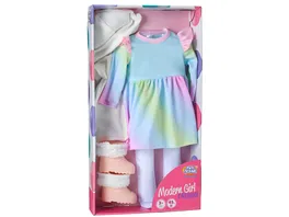 Modern Girl Outfit Regenbogenkleid 45 cm