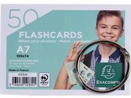 EXACLAIR 50 Flashcards Lernkarten A7 sortiert