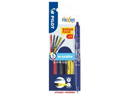 PILOT Tintenroller FriXion Clicker 0 7 Bonuspack 4 1