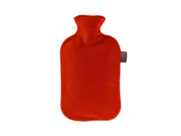 fashy Waermflasche mit Flauschbezug 2l Rot