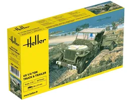 Heller 79997 US 1 4 TON TRUCK TRAILER