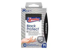 Spontex Einmalhandschuhe Black Protect Groesse M