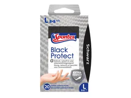 Spontex Einmalhandschuhe Black Protect Groesse L