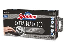 Spontex Einmalhandschuhe Spontex Black Protect Gr 7 7 5
