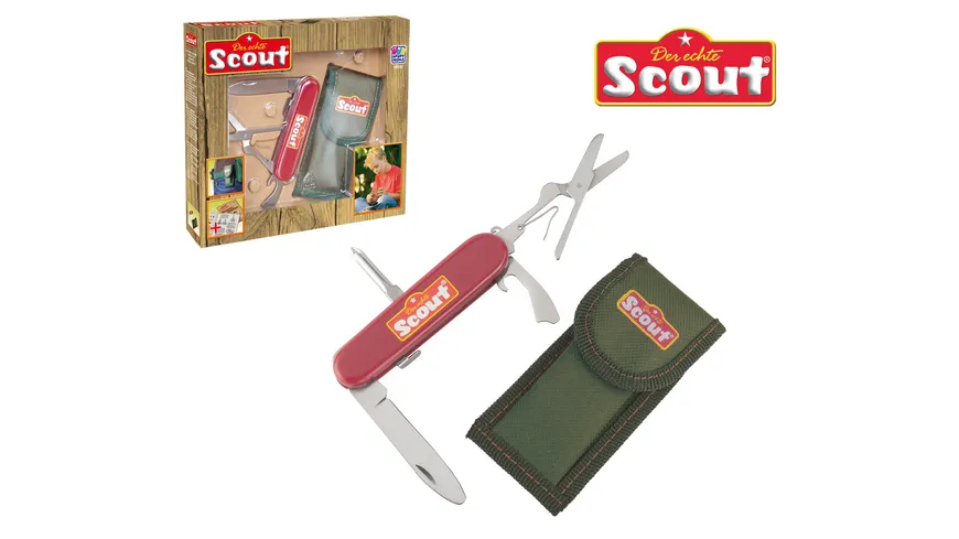 Scout Gürteltaschen-Set mit Taschenlampe Fernglas und Kinder Taschenmesser 
