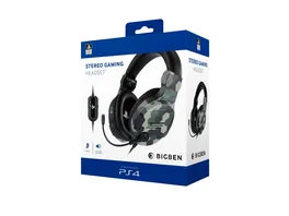 BIGBEN PS4 Stereo Headset V3 Off Playstation Lizenz camo green