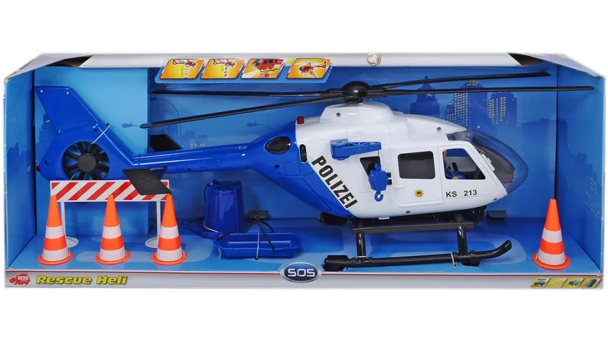 Hubschrauber Helikopter 1:48 Feuerwehr Fire Rescue Spielzeug Rückzugmotor NEU