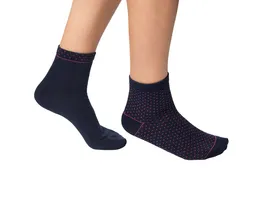 DIM Damen Kurzsocken aus Bio Baumwolle 2er Pack