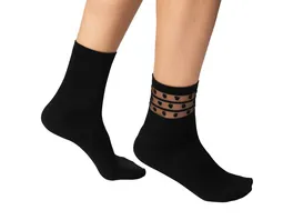 DIM Damen Socken Ankle Dots Fancy 2er Pack