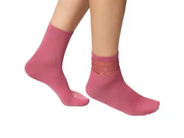 DIM Damen Socken Ankle Dots Fancy 2er Pack