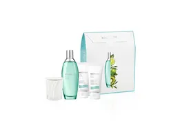 Biotherm Eau Pure Eau de Toilette Bodylotion Duschgel und Kerze Geschenkpackung