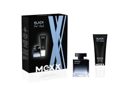 MEXX Black Man Eau de Toilette Duschgel Geschenkpackung