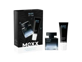 MEXX Black Man Eau de Toilette und Duschgel Geschenkpackung