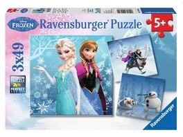 Ravensburger Puzzle Frozen Abenteuer im Winterland 3x49 Teile