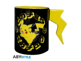 POKEMON Tasse 3D Griff Pikachu lightening