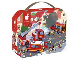 Janod Puzzle Feuerwehrleute 24 Teile