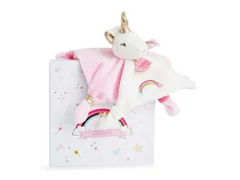 DOUDOU Einhorn Schmusetuch 20cm