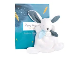 DOUDOU Happy Pop Hase Schmusetuch 17cm