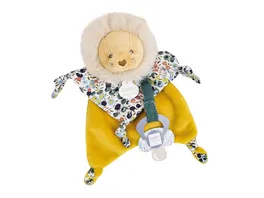 DOUDOU Loewe Schmusetuch mit Schnullerhalter 20cm