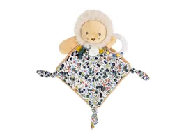 DOUDOU Loewe Schmusetuch mit Rassel 22cm